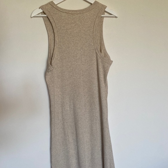 Bodycon Boutique Cream Dress ribbed - large - European summer - Picture 4 of 4